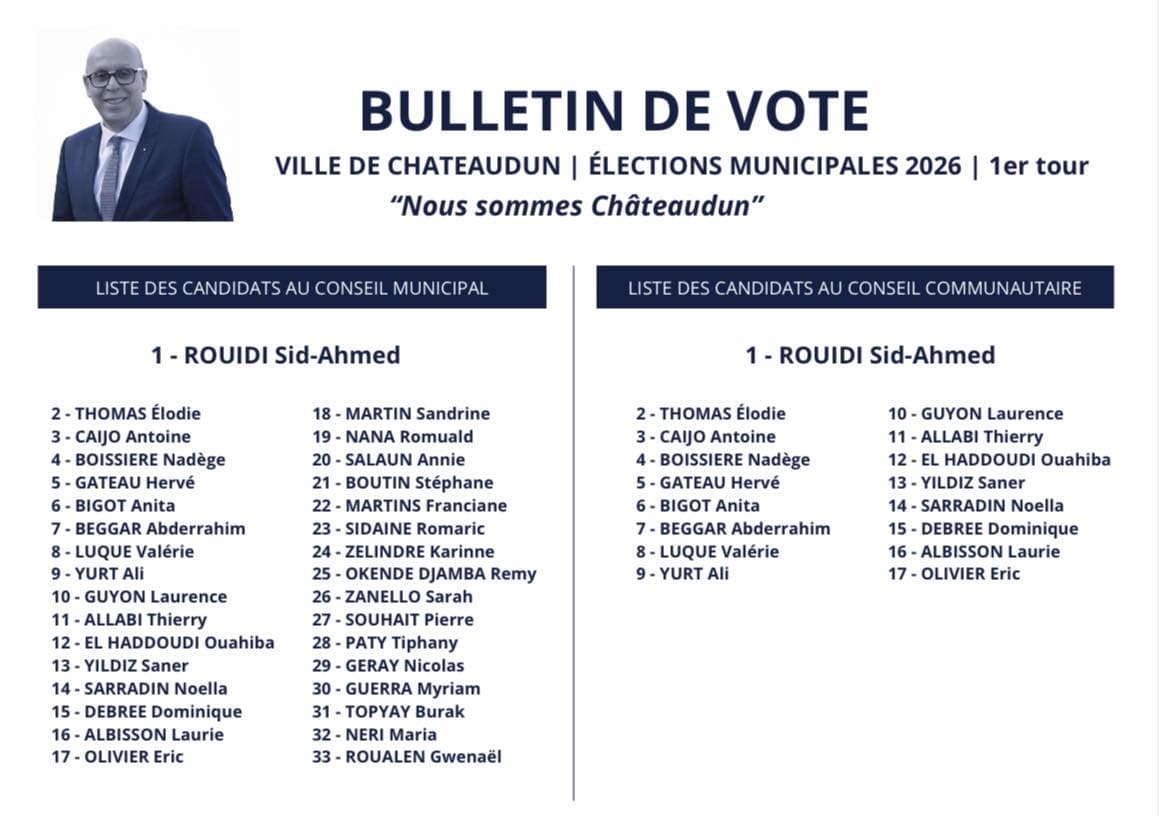 Appel au vote pour le 15 mars