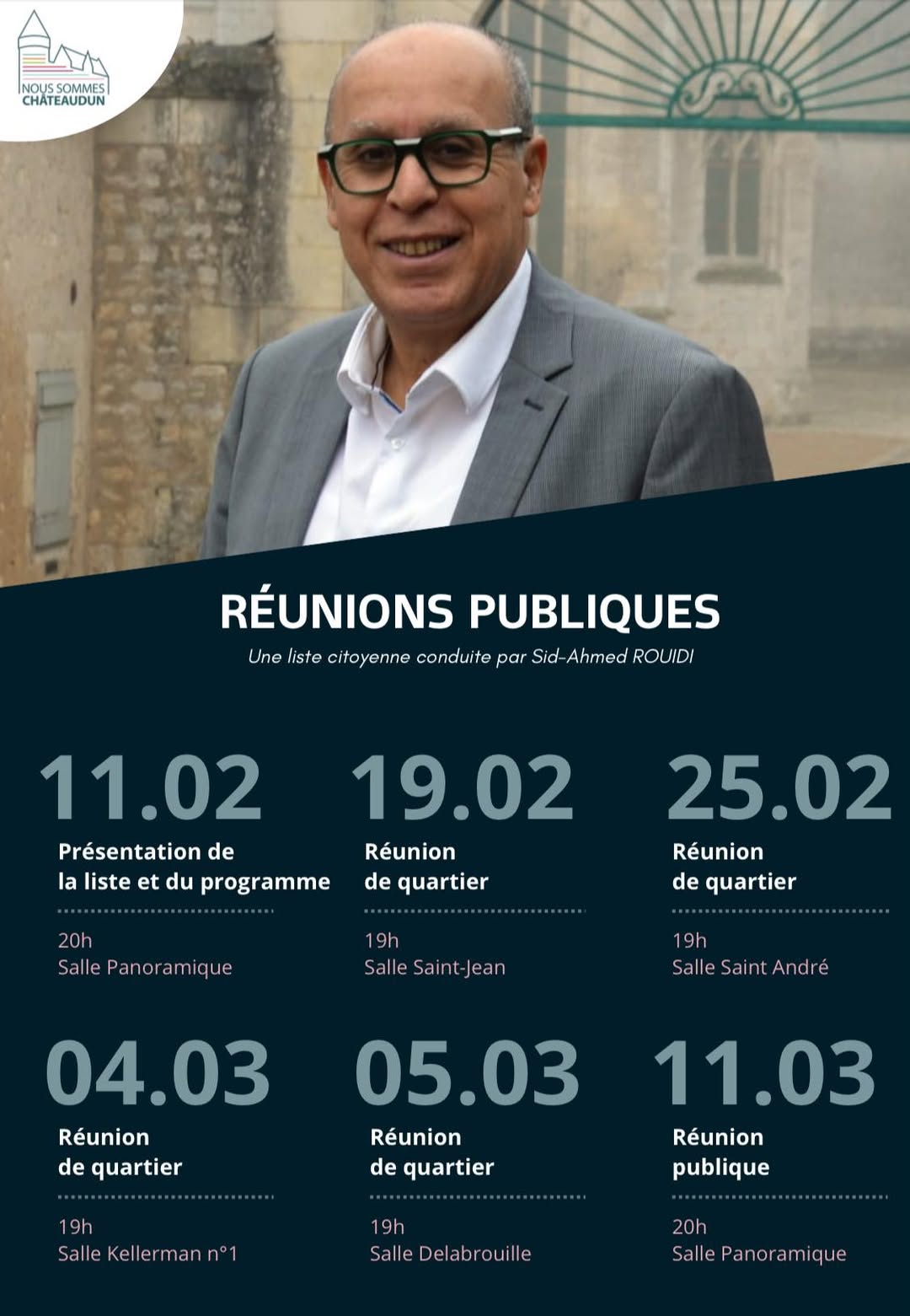 Le calendrier des réunions de campagne