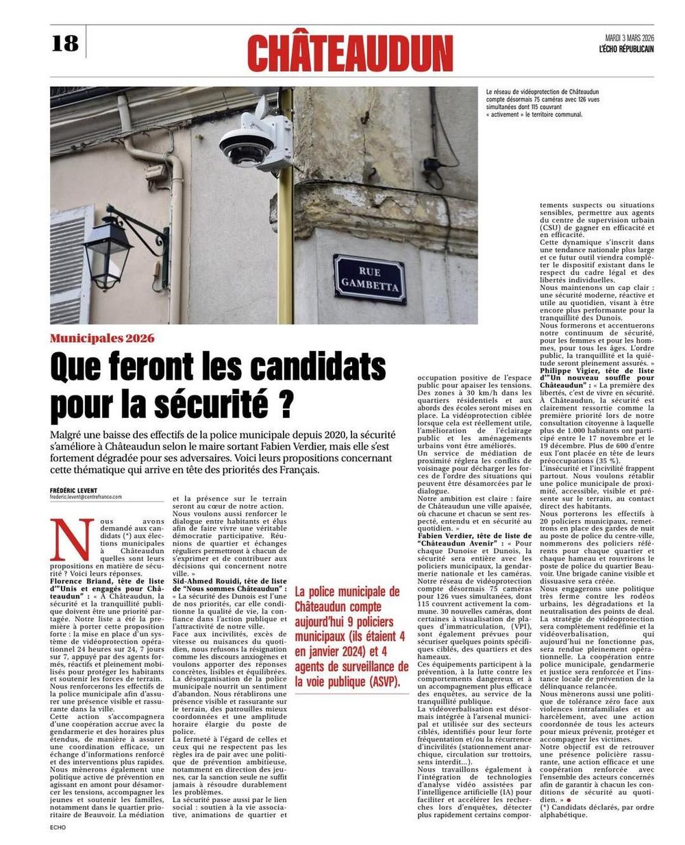 Sécurité : une priorité pour protéger et apaiser